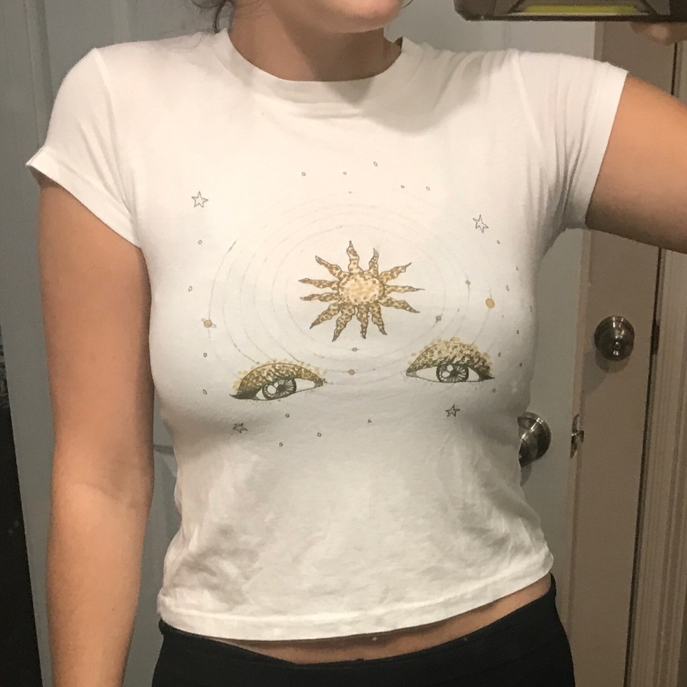 Moon crop t-shirt